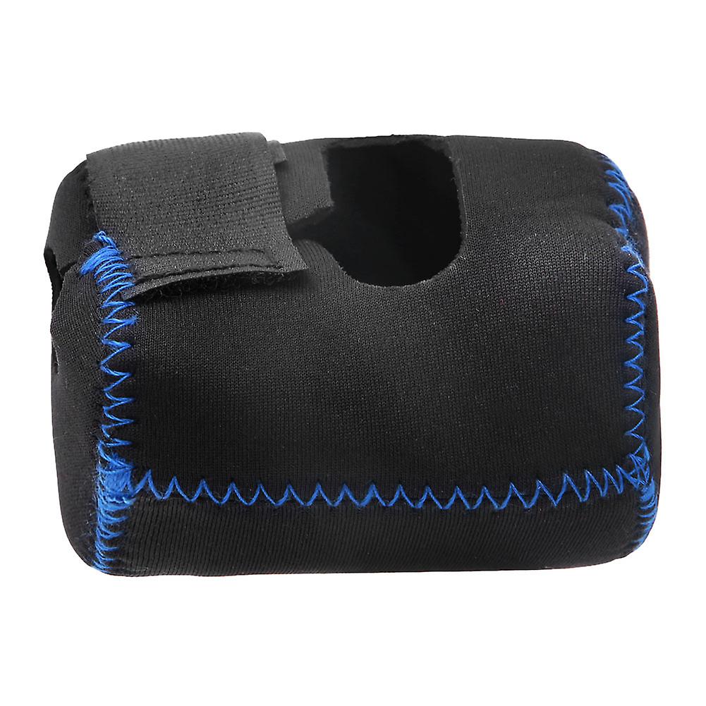 Neoprene Portable Small Size Fishing Reel Bag Fish Wheel Protector Carrying Pouch(black Blue S)