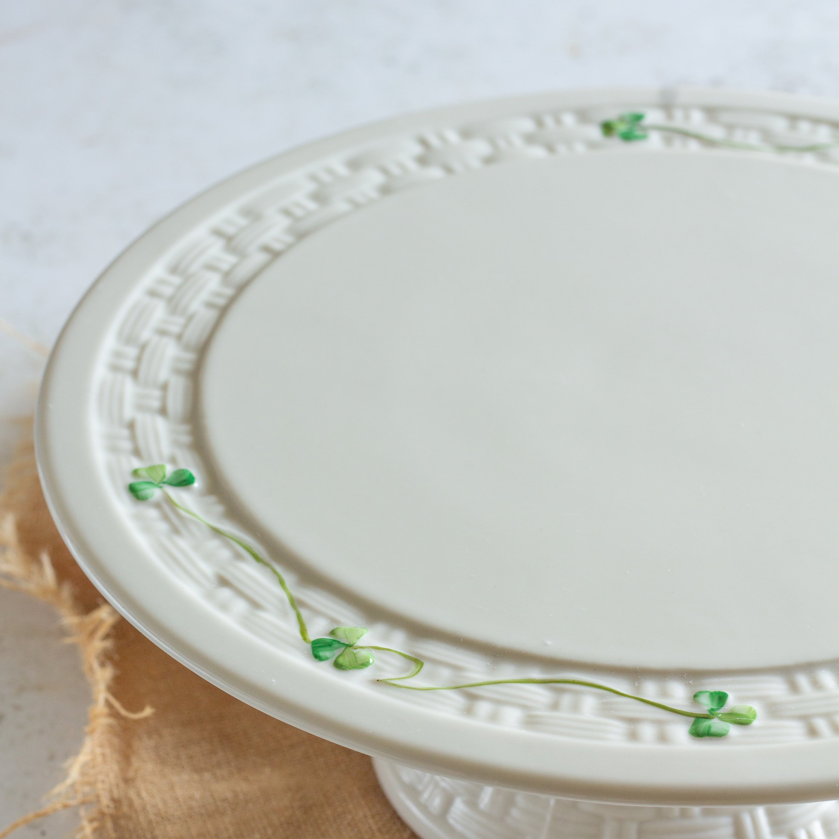 Belleek Classic Shamrock Cake Stand