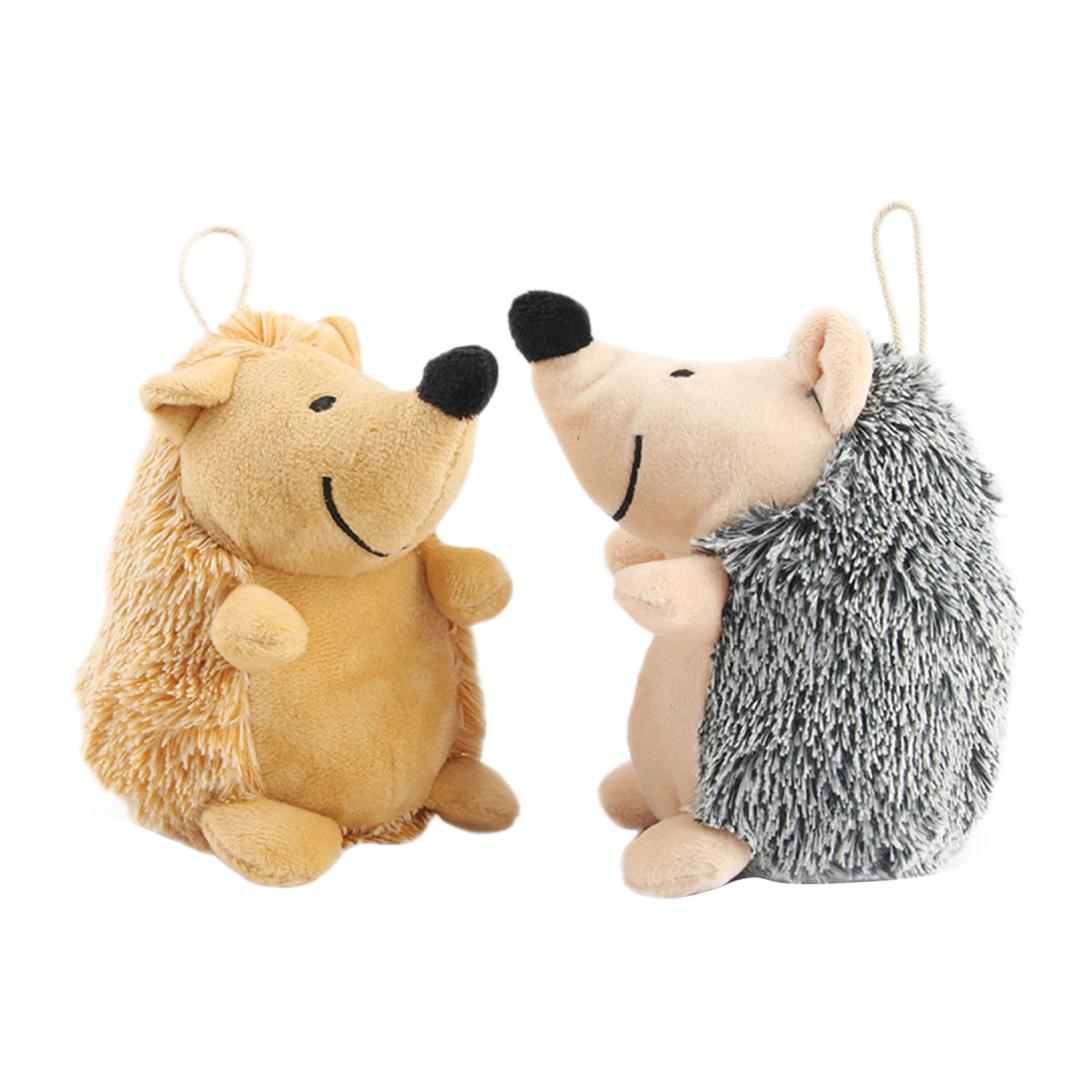 New Year Clearance 2022! Plush Dog Toy - Super Soft Faux-Fur Hedgehog Dog Toy - Stuffed Squeak Toys， Non-Toxic Pet Biting Training Playing