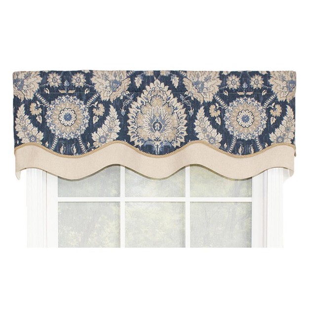 Rod Pocket Valance 50 quot X 16 quot Indigo By Rlf Home