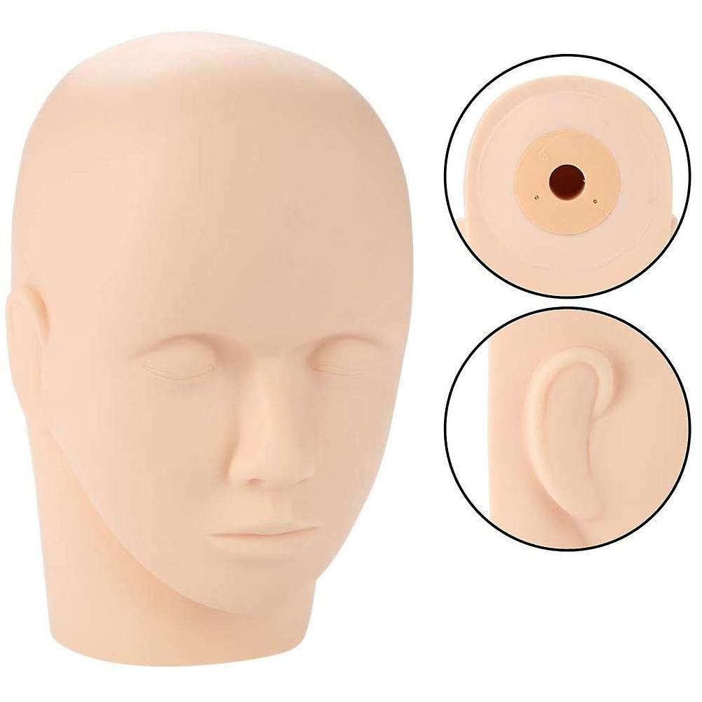 Soft Rubber Eyelash Graft Makeup Massage Practice Training Fake Headform Mannequin