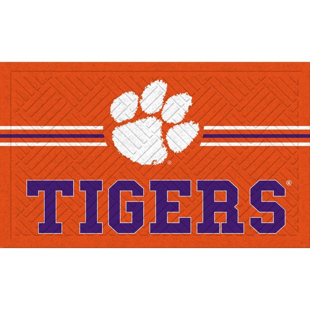 Embossed Mat Cross Hatch Clemson University