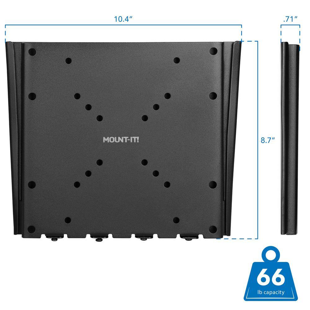 MOUNT-IT! Low Profile Fixed TV Wall Mount for 23 in. and to 42 in. and Screens MI-306