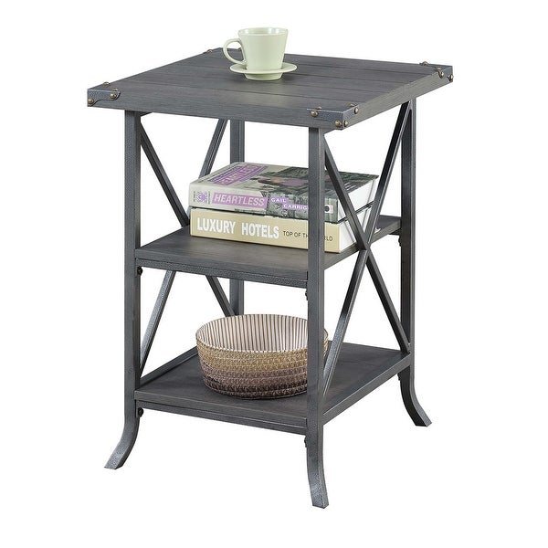 Carbon Loft Brookline 2-shelf Rustic Industrial End Table