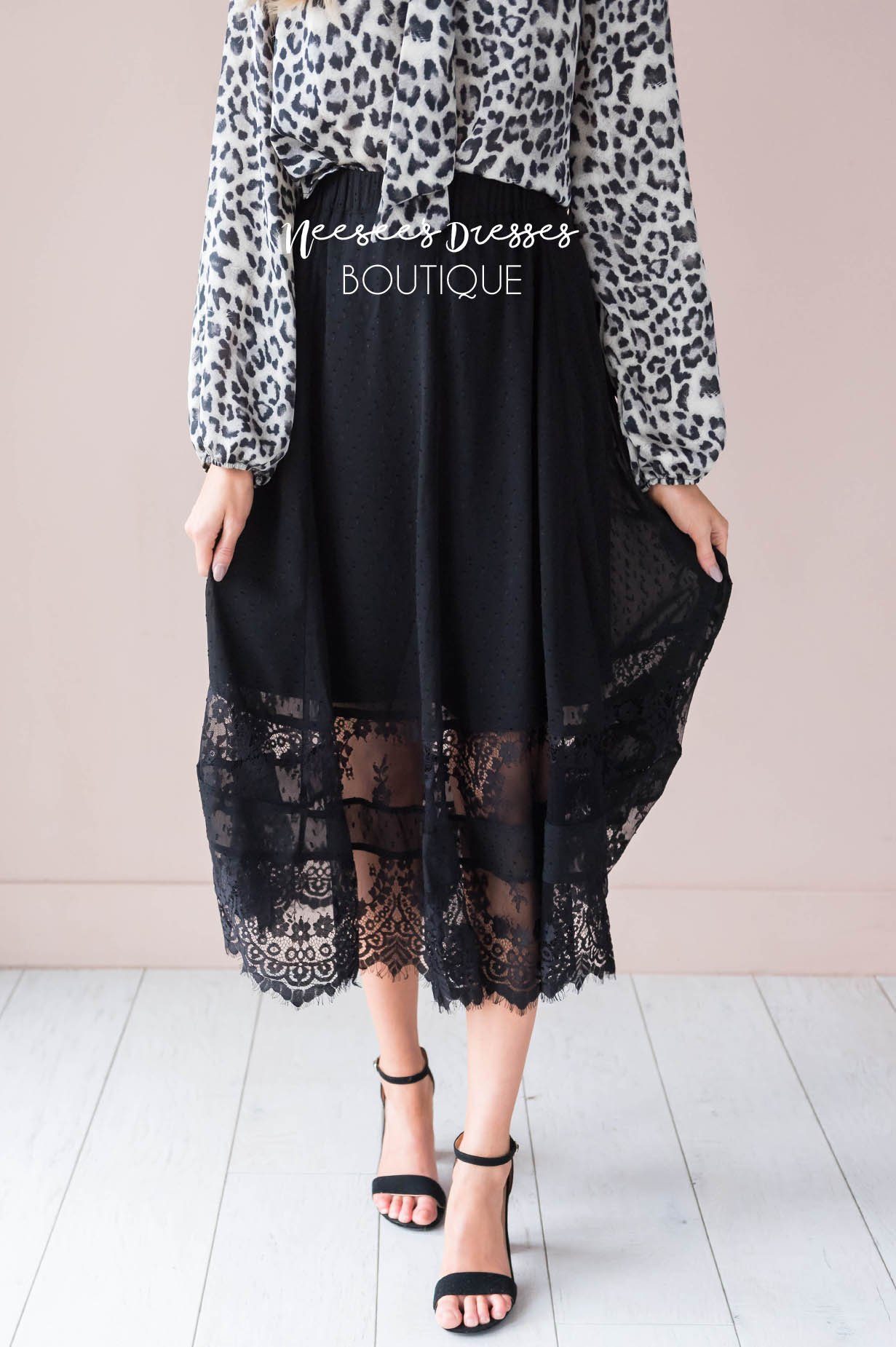 Sheer Joy Lace Skirt