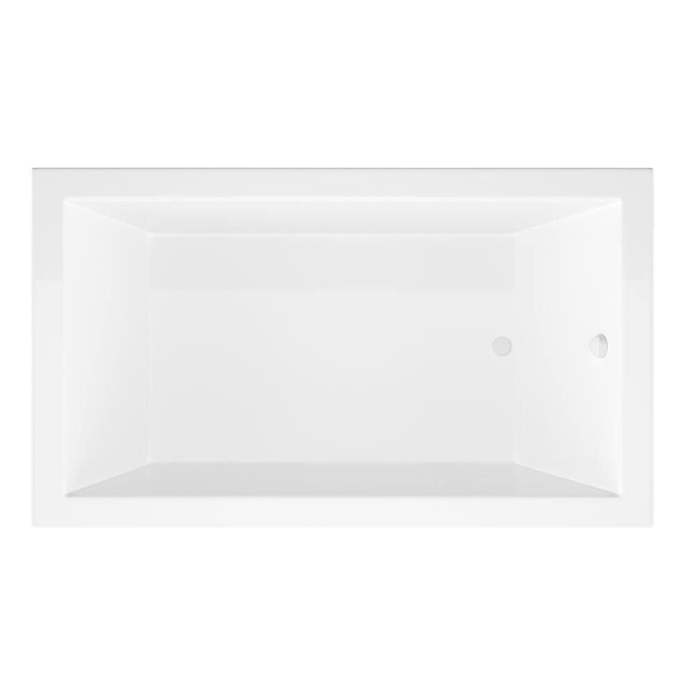 Universal Tubs Sapphire 6 ft. Acrylic Reversible Drain Rectangular Drop-in Non-Whirlpool Bathtub in White HD4272VNS