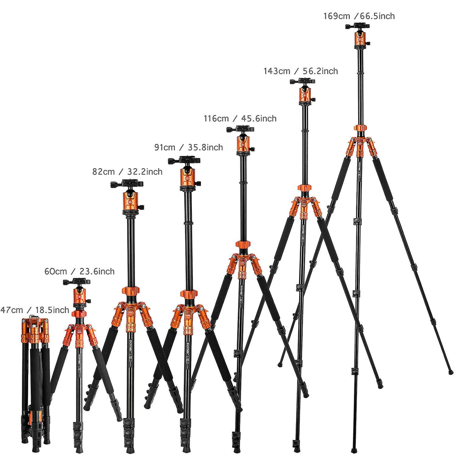 Zomei 66inch Stativ Aluminium Kugelkopf Kamerastativ Fotostativ Fr Canon Nikon