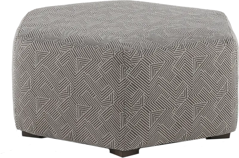 Cobblestone Charcoal Cocktail Ottoman