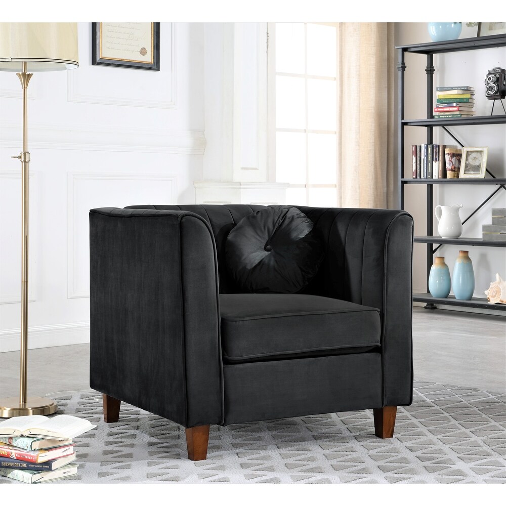 Lowery Kitts Velvet Classic Chesterfield Living Room Set