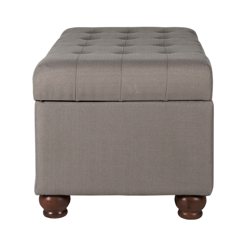 Copper Grove Sororia Grey Tufted Storage Bench