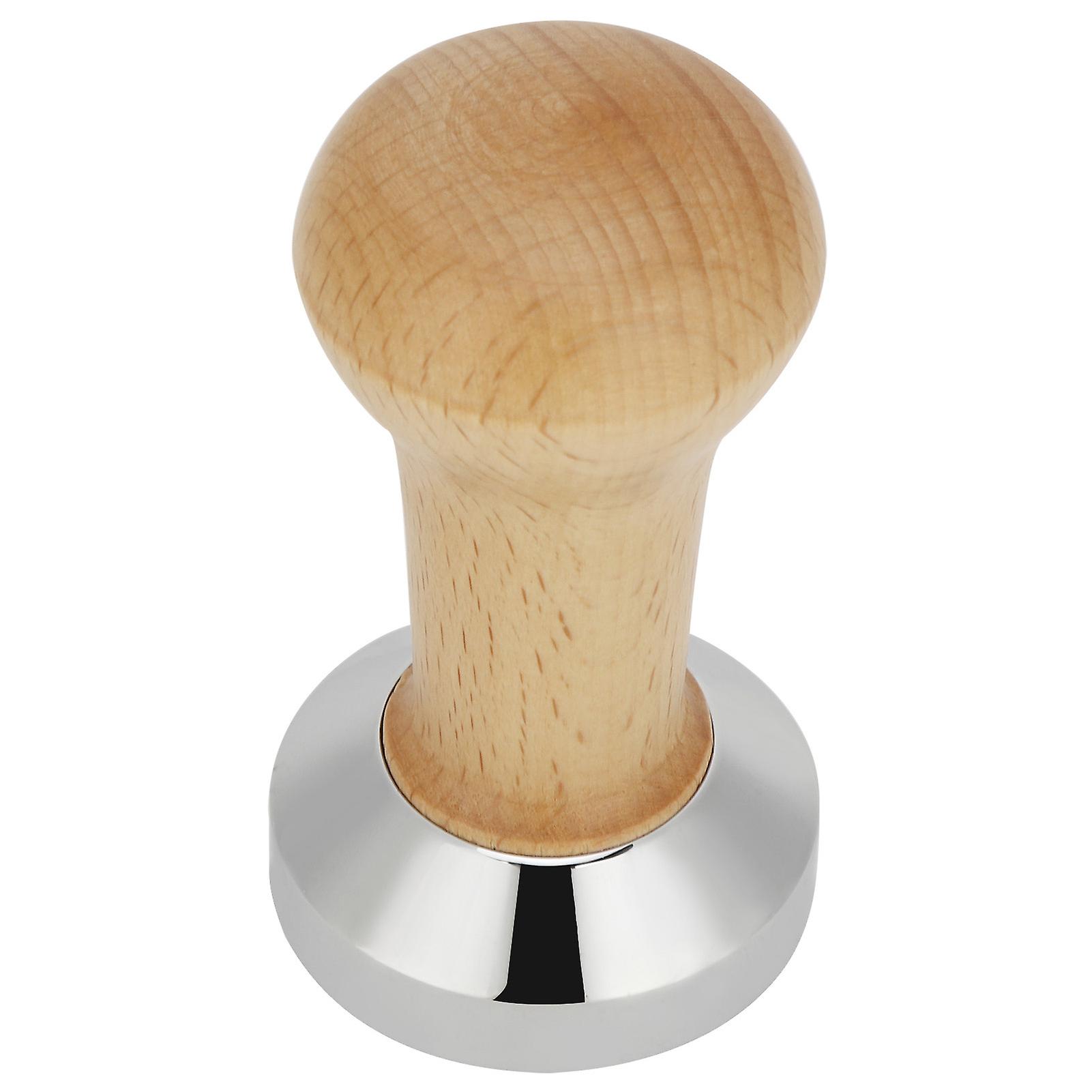 51mm Coffee Powder Press Tamper Coffee Making Tool Maker Accessories Household Supplieswood Color 51mm Plat Bottom