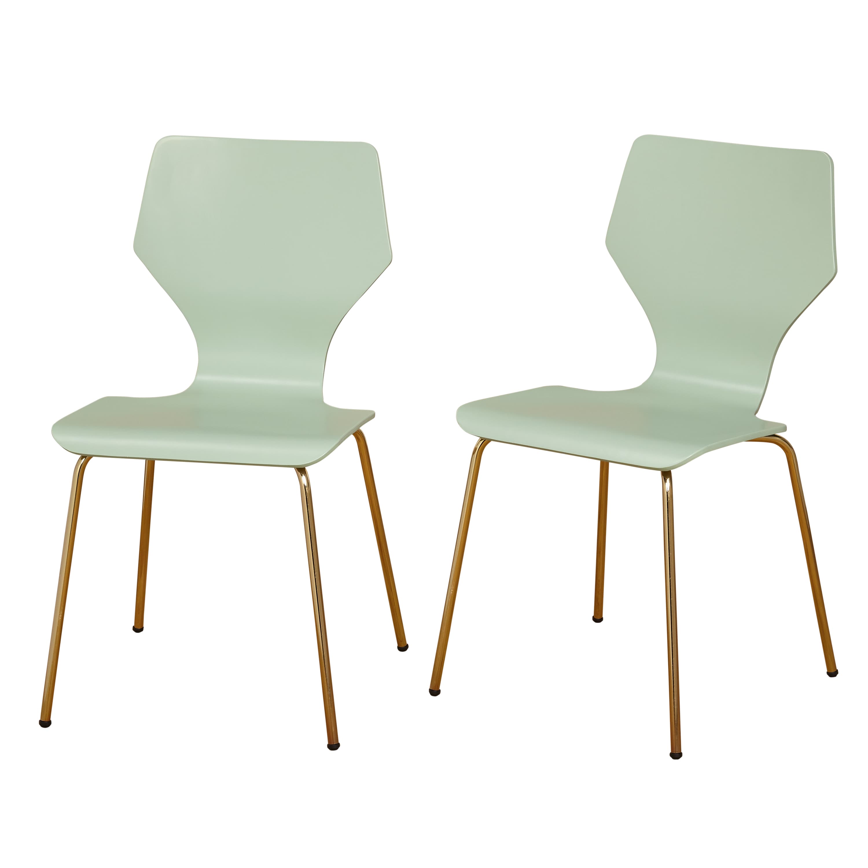 angelo:HOME Dining Chairs - Enna Bentwood/Metal set of 2 (mint)