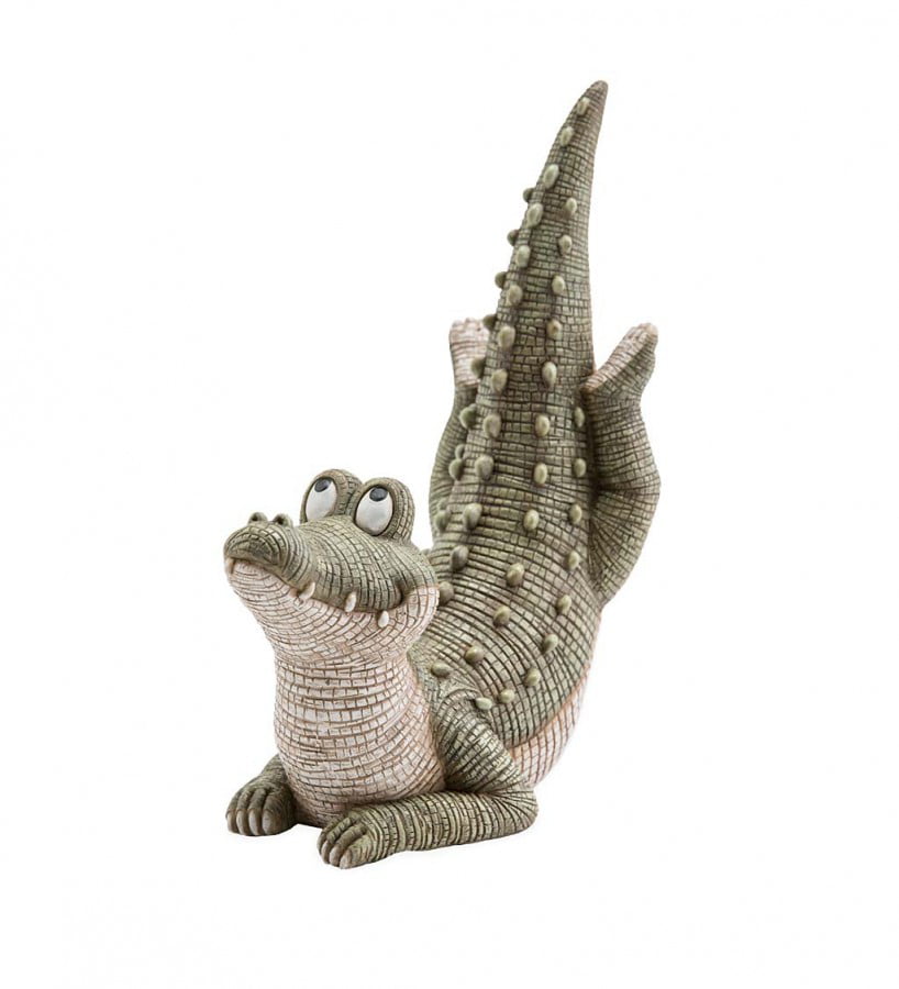 Wind & Weather Yoga Alligator Garden Statue