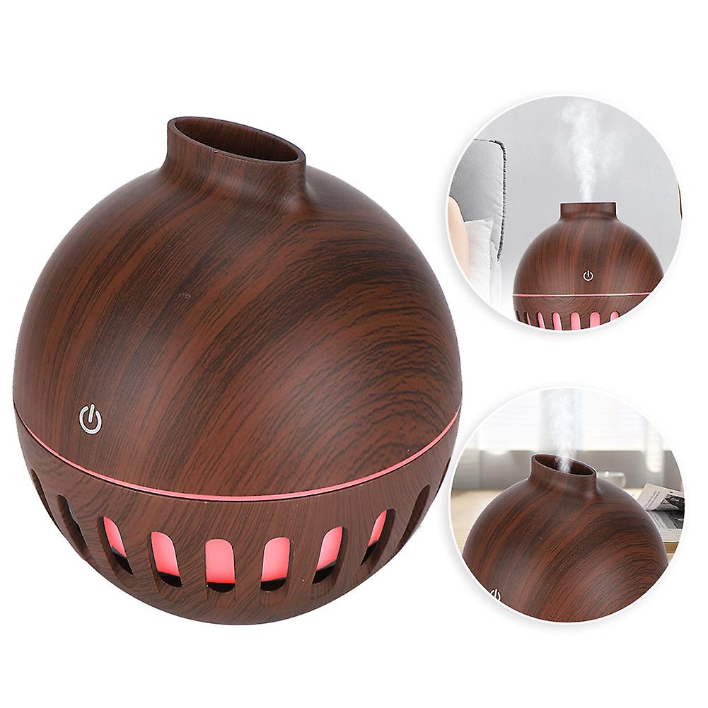 130ml Humidifier Usb Home Office Air Humidifier Night Light Aroma Diffuserdark Wooden Grain