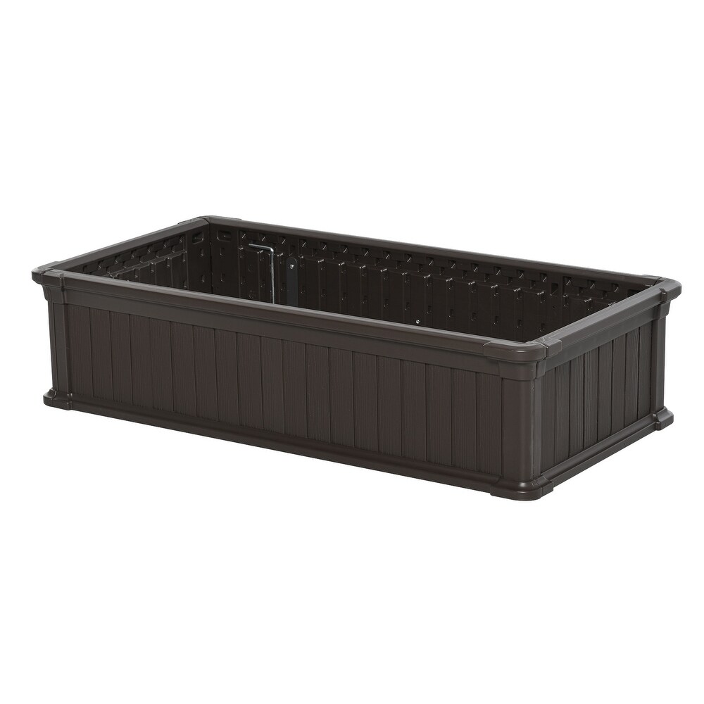 Outsunny 4' x 2' x 1' Raise Garden Bed  Planter Box for Flowers  Herbs Outdoor Backyard with Easy Assembly