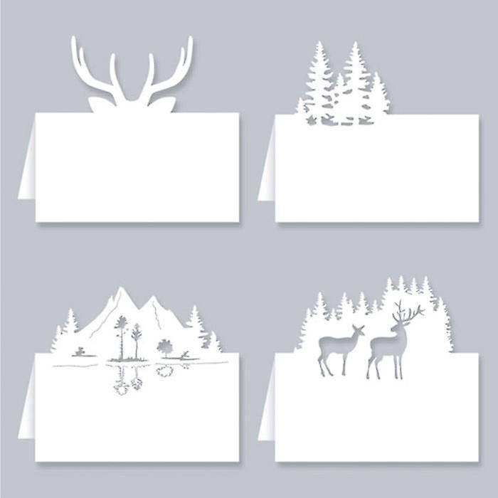 Christmas seating mark - Forest