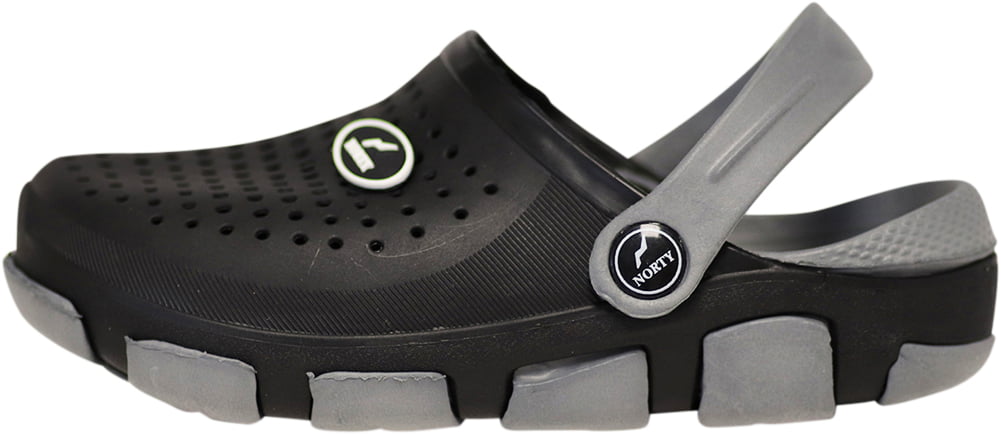 NORTY Boys Athletic Child Comfort Clogs Male Mules Sandals Black