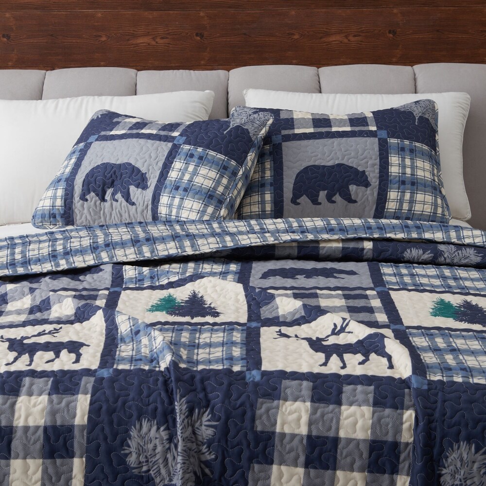 Premium Rustic Lodge  Season Quilt Set