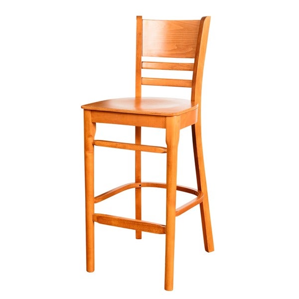 42-inch Solid Beech Wood Cafe Barstool