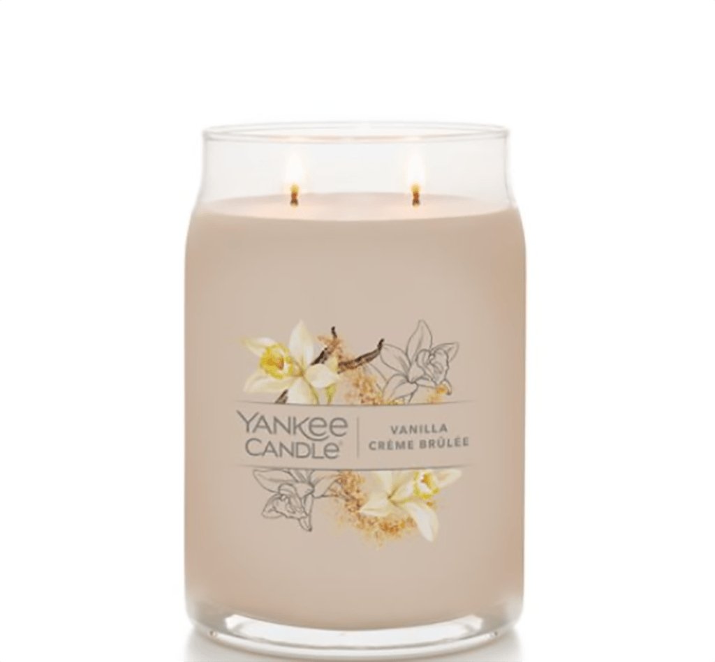 Yankee Candle  Signature Large Jar Candle in Vanilla Crème Brûlée