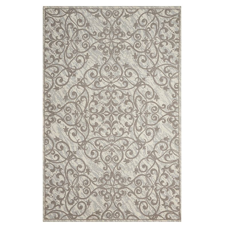 Nourison Damask Anchor Area Rug