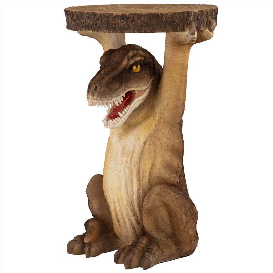 Design Toscano Tyrant T Rex Sculptural Dinosaur Side Table
