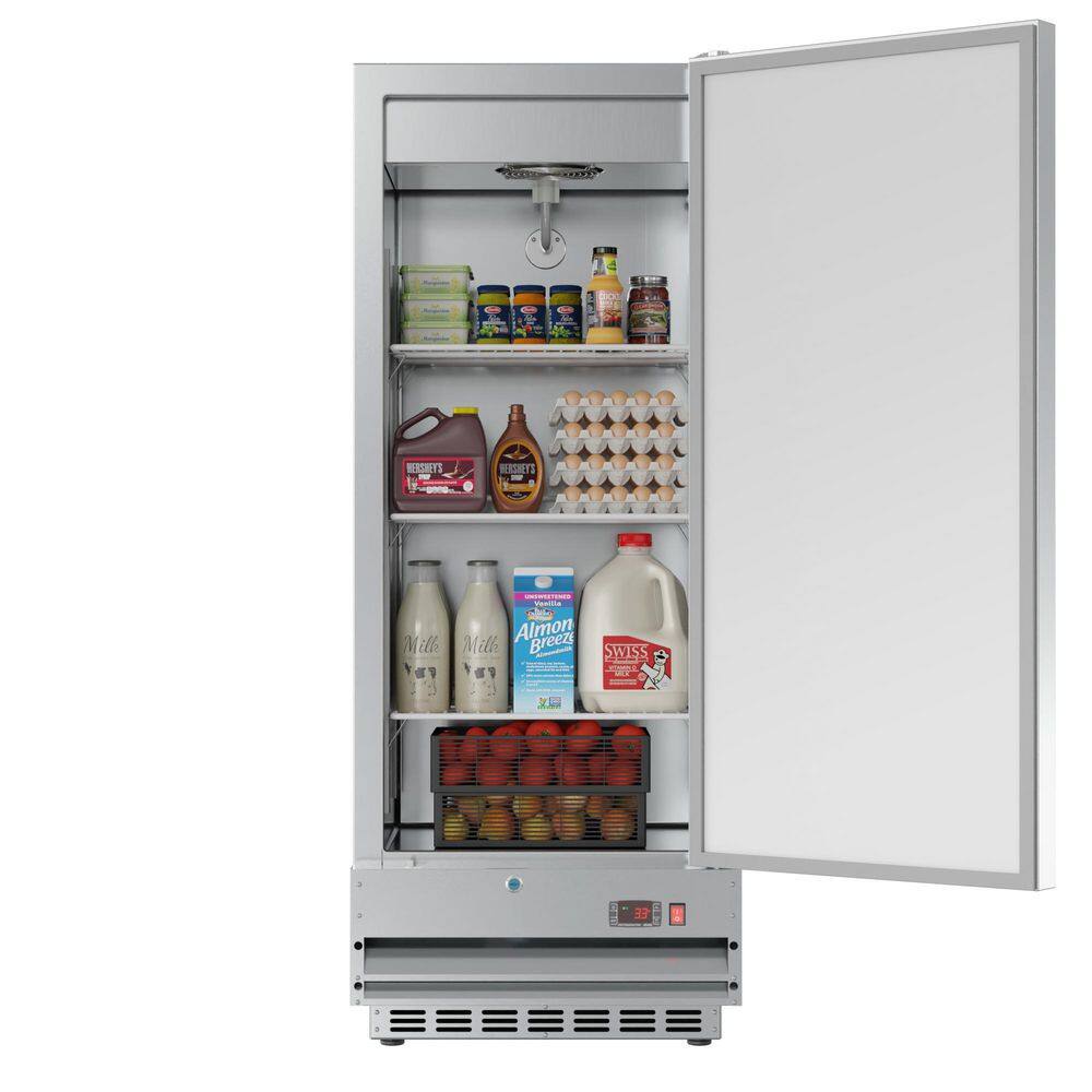 Koolmore 12 cu. ft Commercial Stainless Steel 1 Door Reach-In Refrigerator RIR-1D-SS12C