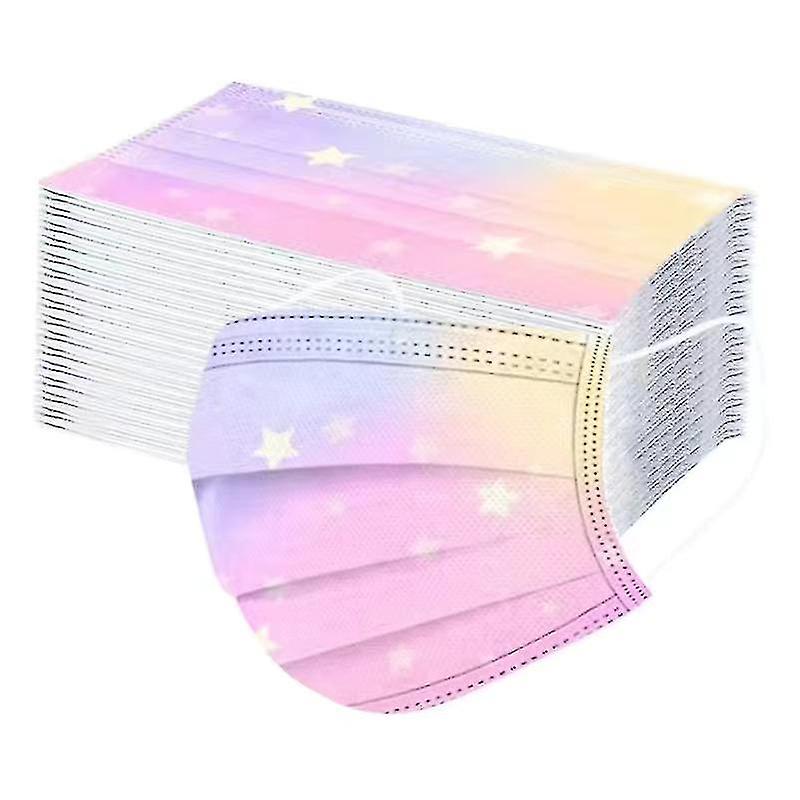 50pcs Kids Disposable Face Masks 3 Ply Filter Protection