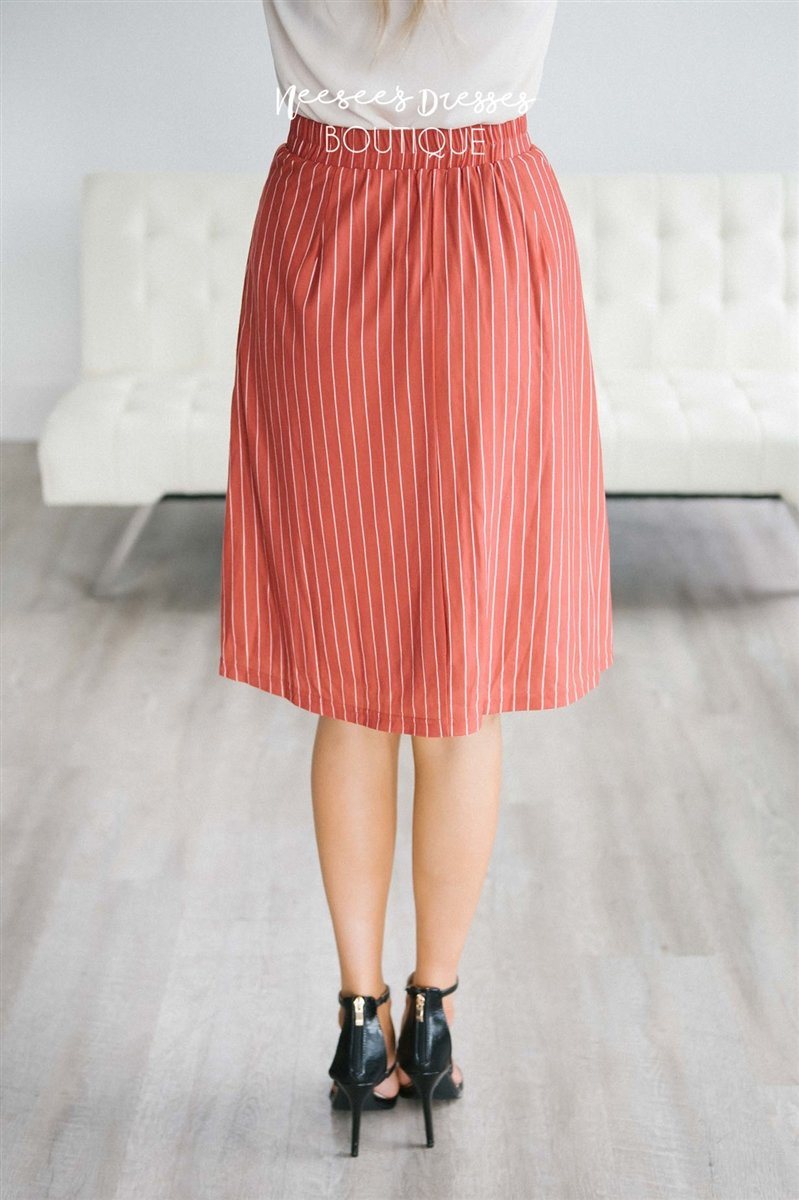 Striped Aline Skirt