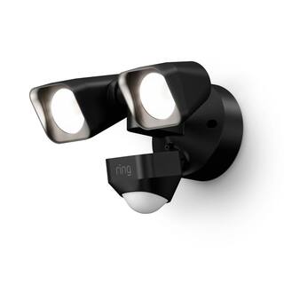 Ring Smart Lighting Black Motion Activated Outdoor Integrated LED Floodlight Wired 5W21S8-BEN0