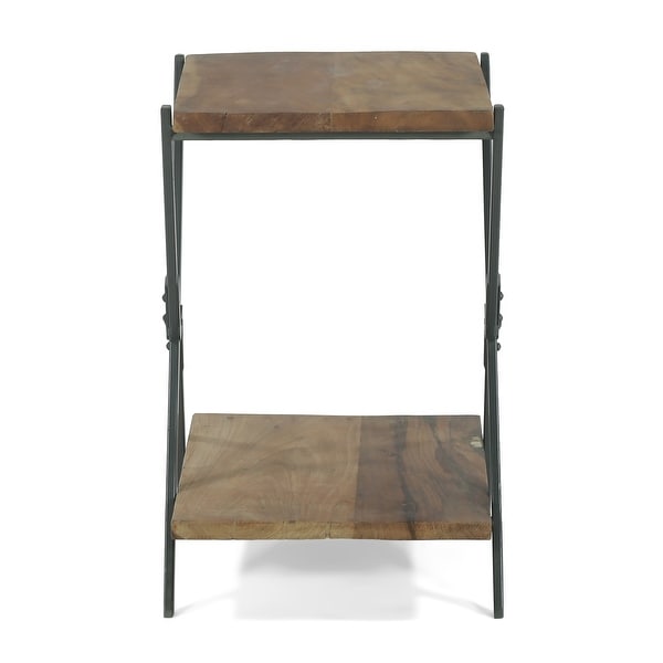 Oxbow Modern Industrial Handcrafted Wood Side Table by Christopher Knight Home - 26.00