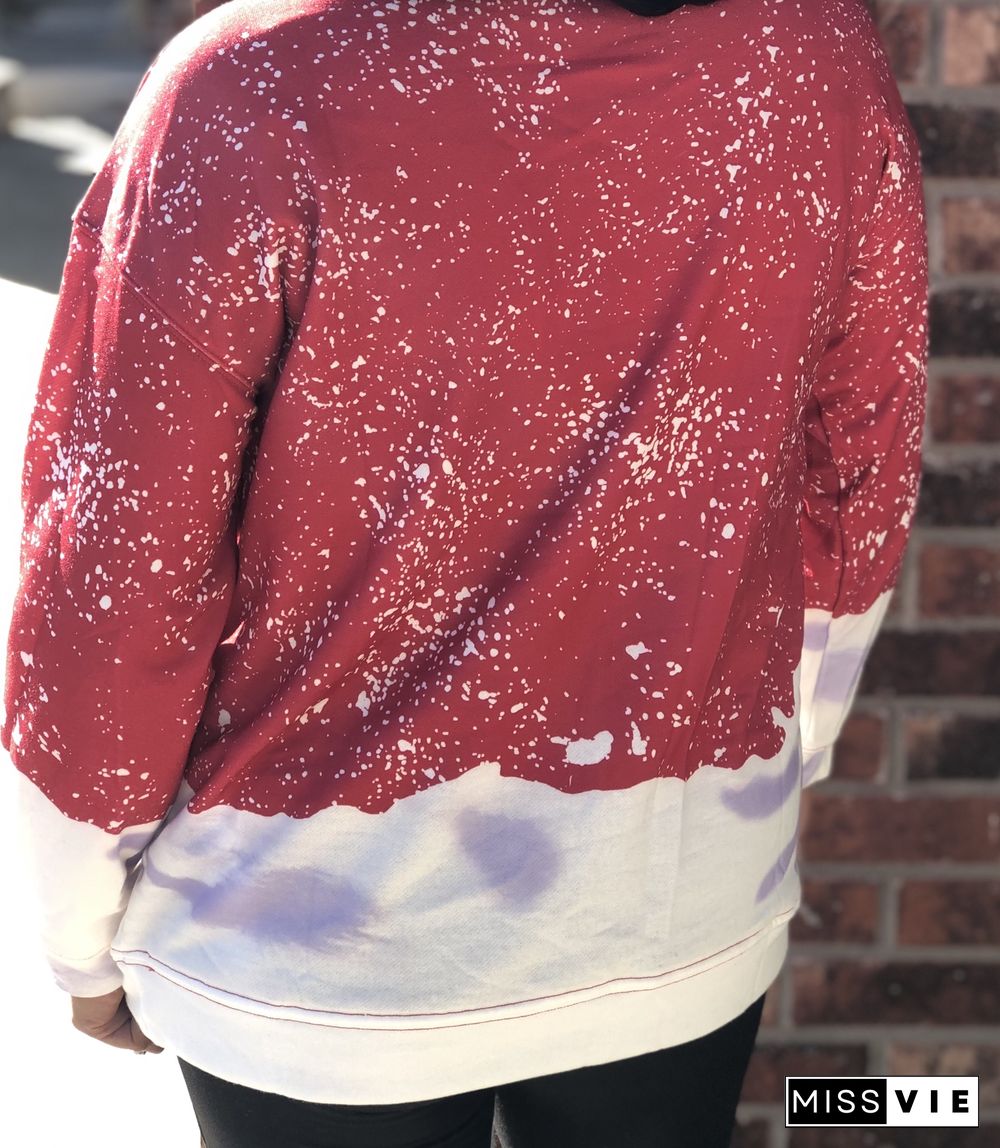 Crimson Bleached Sweatshirt