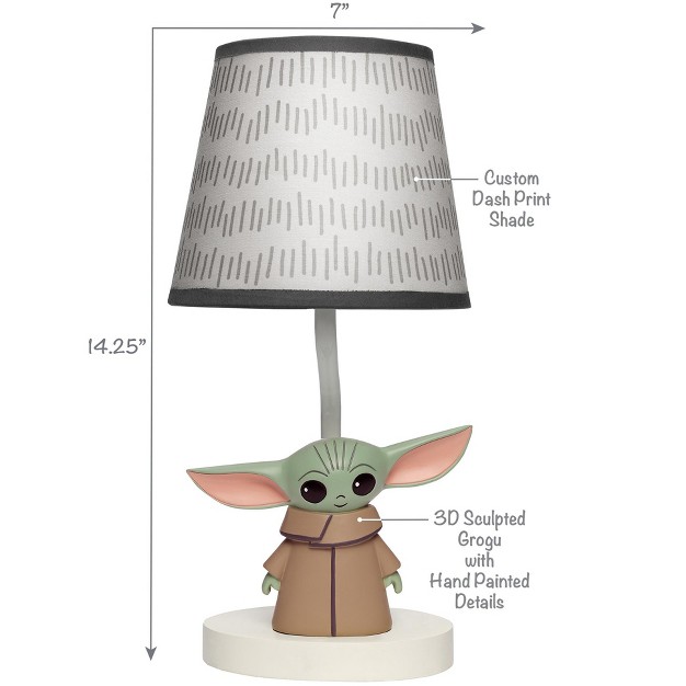 Lambs amp Ivy Star Wars The Child baby Yoda Nursery Lamp With Shade And Bulb