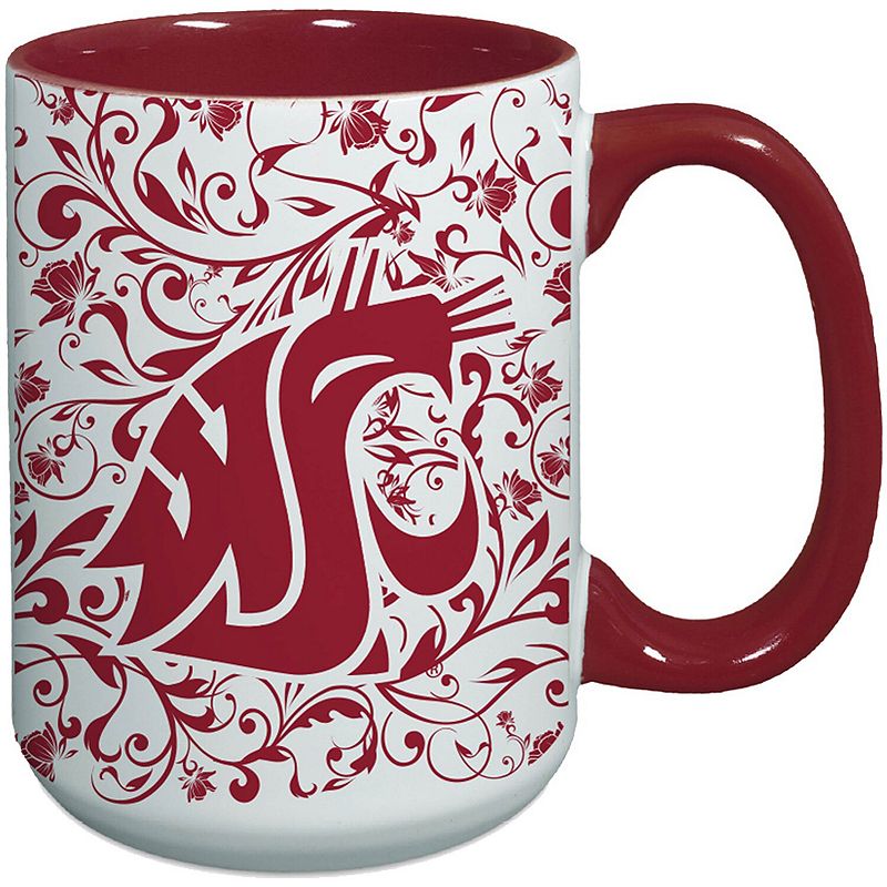 Washington State Cougars 15oz. Java Floral Mug