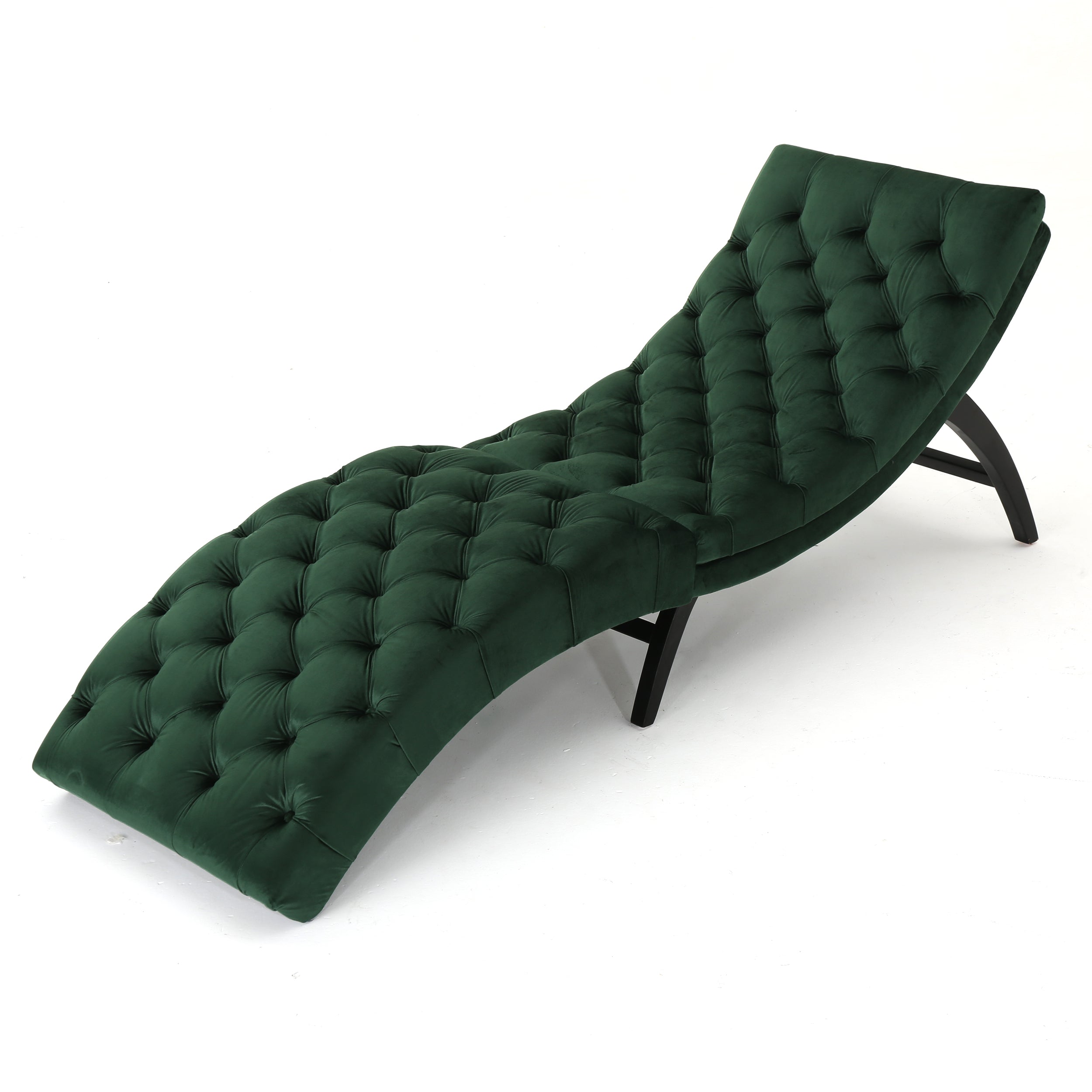 Grasby Tufted New Velvet Chaise Lounge