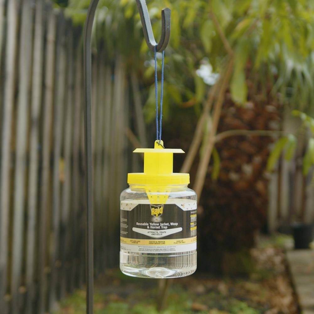 Raid Reusable Yellow Jacket Wasp and Hornet Trap​ RAID-WASPJAR