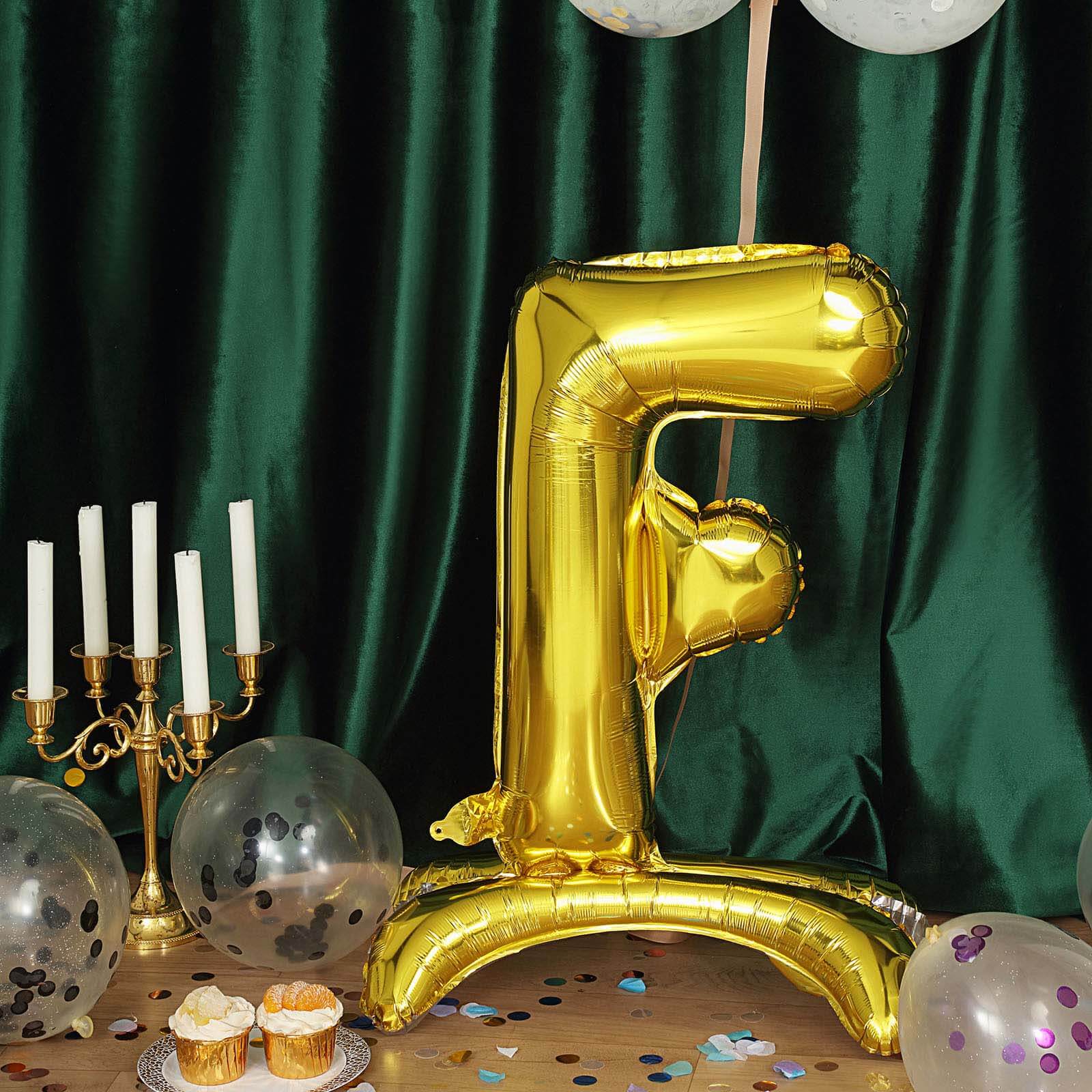 Gold Self Standing Helium/Air Mylar Foil Letter and Number Balloons 27