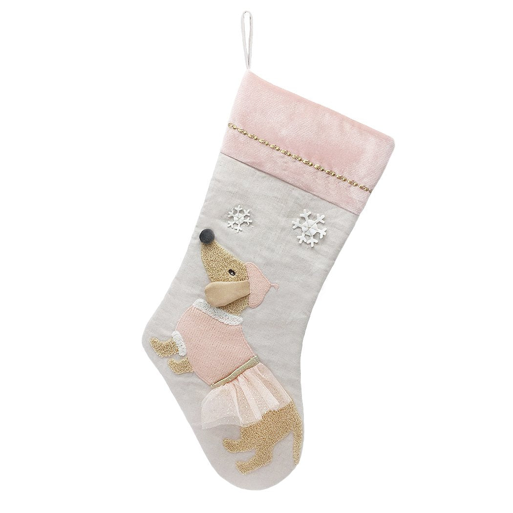 Mon Cheri Dog Christmas Stocking by Mon Ami