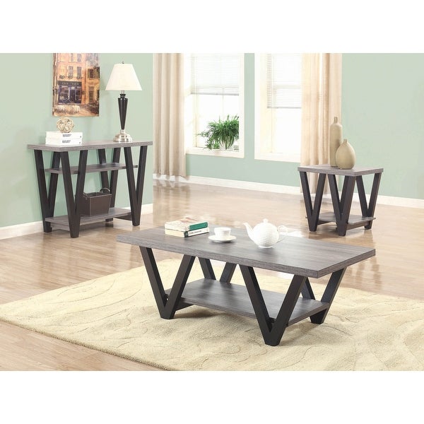 Alexia Black and Grey Angled Leg Coffee Table