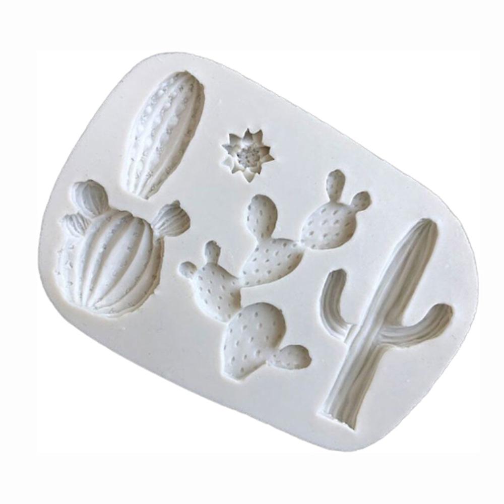 Plant Cactus Silicone Mold For Fondant Cake Decor Cupcakes Sugarcraft Cookies Candies Clay Bakeware Tools Baking Accessories