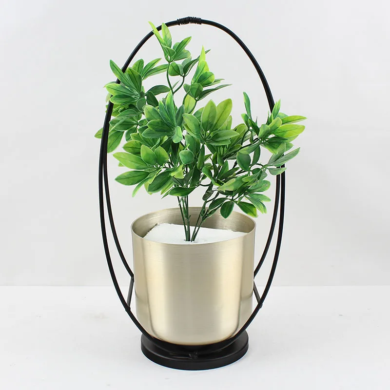 Simple Design Metal Plant Stand Home Decorative Iron Flower Rack Stand Indoor Office Wedding Flower Pot Stand