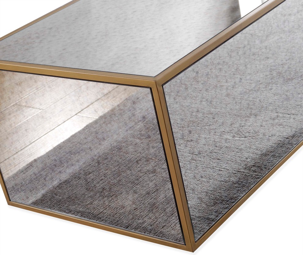 Lana Mirrored Coffee Table   Contemporary   Coffee Tables   by HedgeApple  Houzz