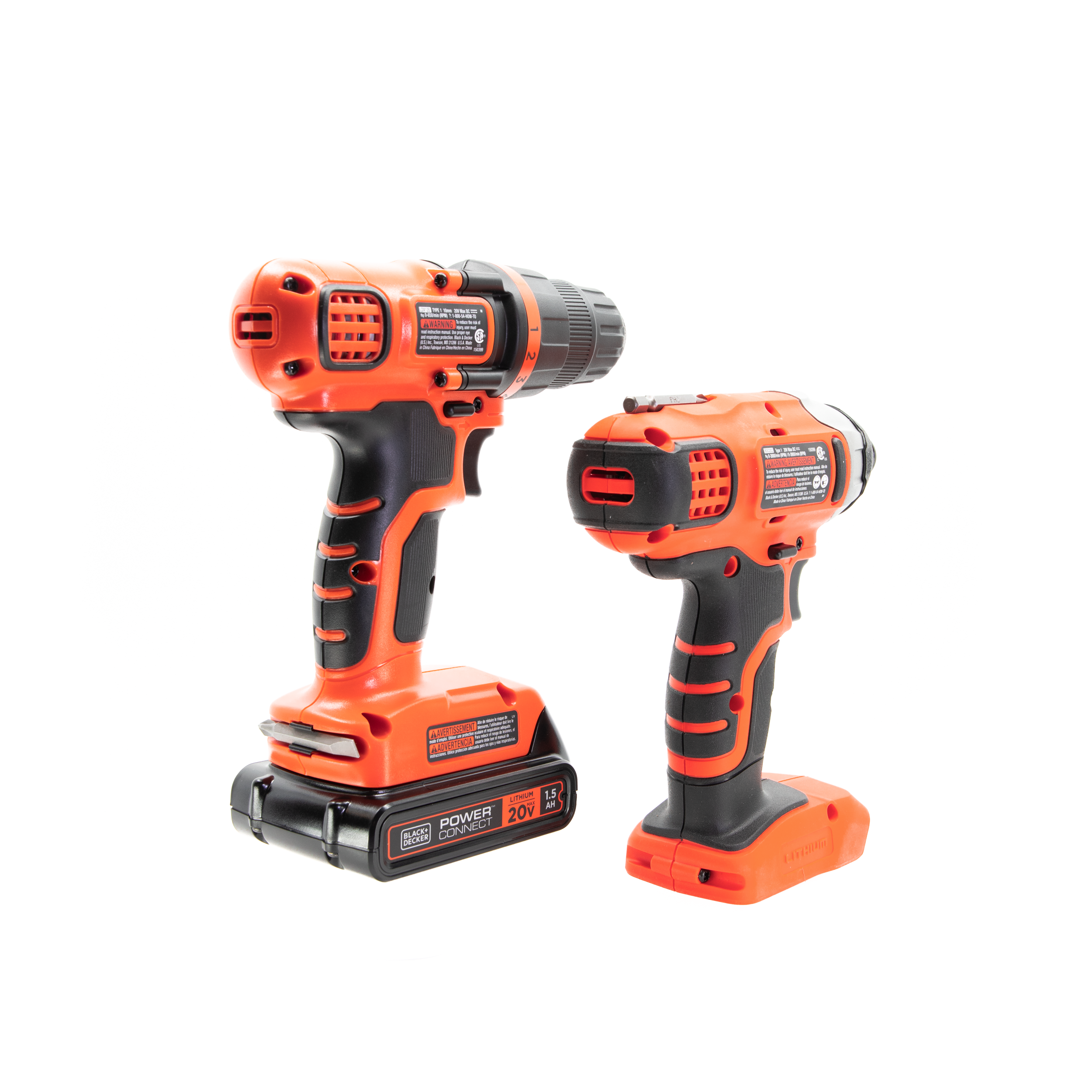 20V MAX* Cordless Drill and Impact Driver, Power Tool Combo Kit with Battery and Charger