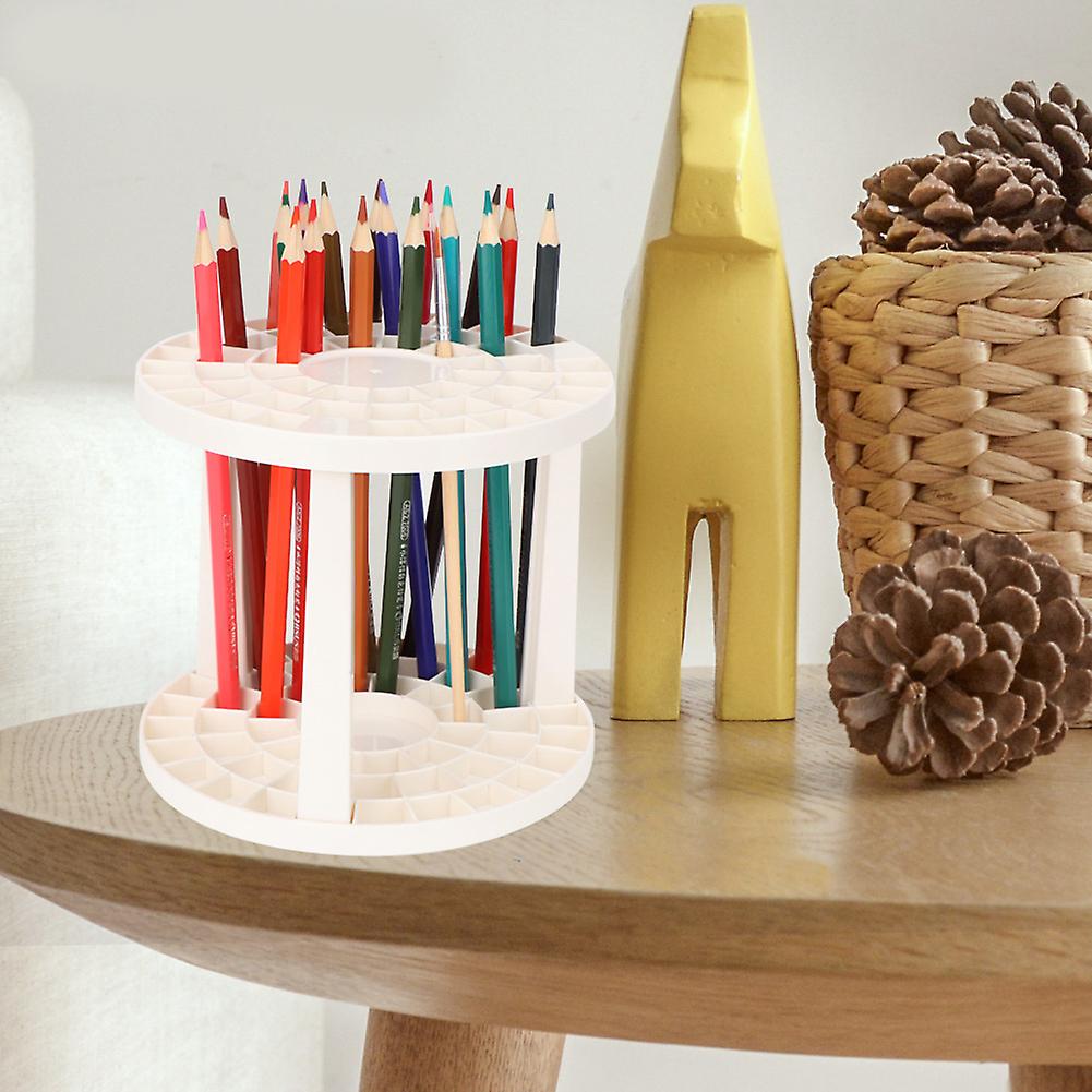 Popular Practical Multi-functional Plastic Pen Holder Round Pen Stand Large Volume