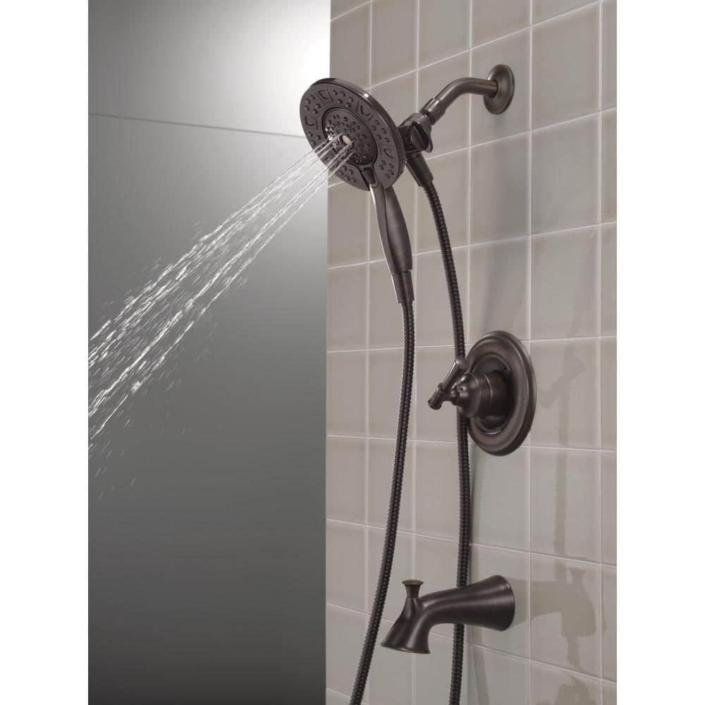 Delta Chamberlain In2ition SingleHandle 4Spray Tub and Shower Faucet in Venetian Bronze