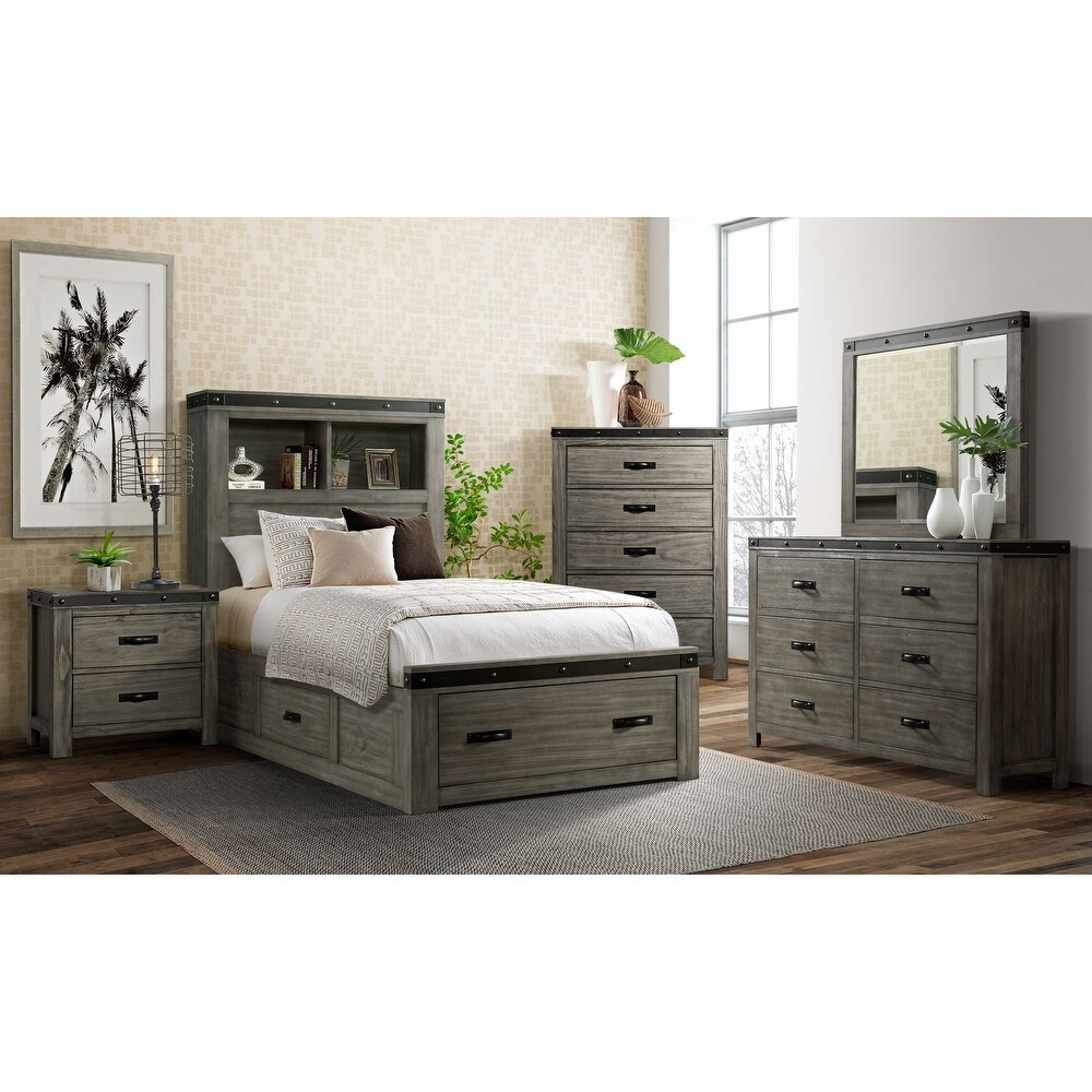 Picket House Furnishings Montauk 6 Drawer Youth Dresser in Gray