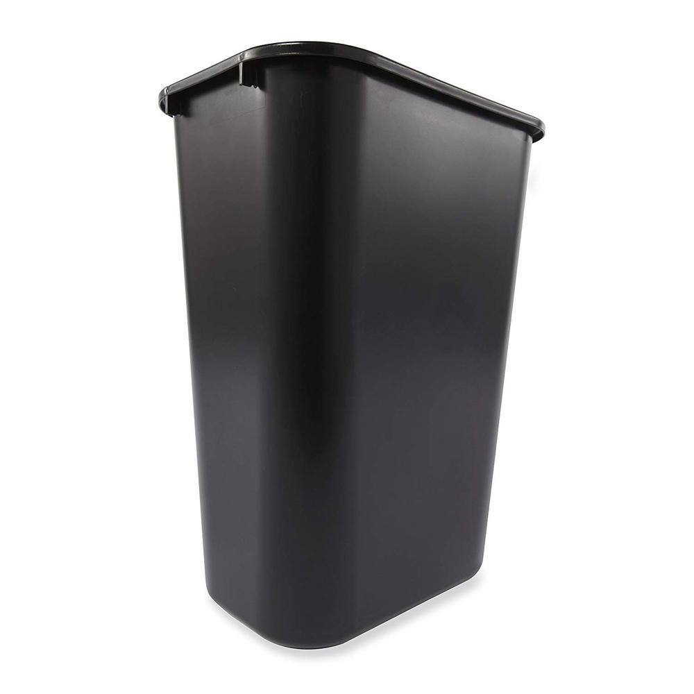 Rubbermaid 10.38 Gal. Black Rectangular Trash Can 2099592