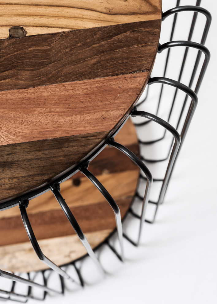 Barca Round Side Table   Industrial   Side Tables And End Tables   by Nova Solo Furniture  Houzz