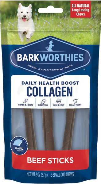 Barkworthies 95% Collagen Beef Sticks Dog Treats