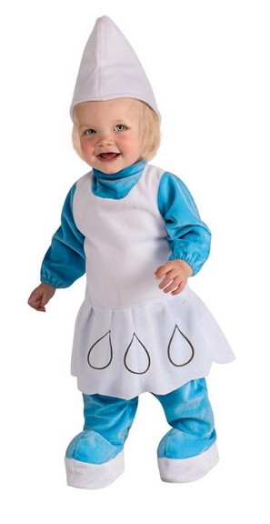 Smurfs Smurfette Costume Romper Dress Infant Toddl...